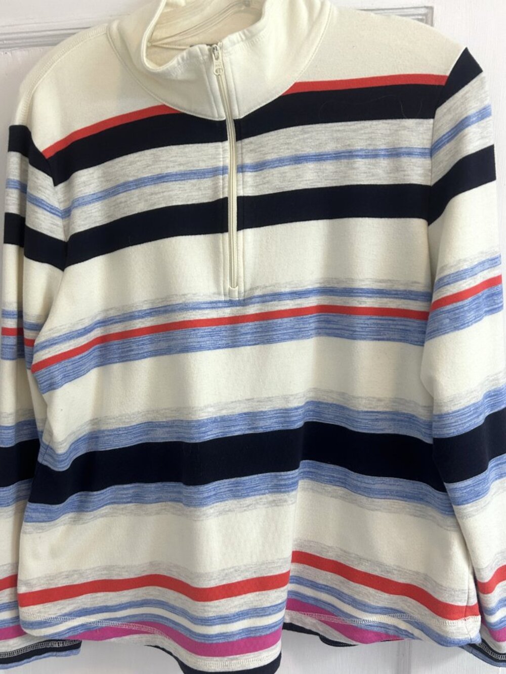 T by Talbots Zip Pullover, Pre-Owned